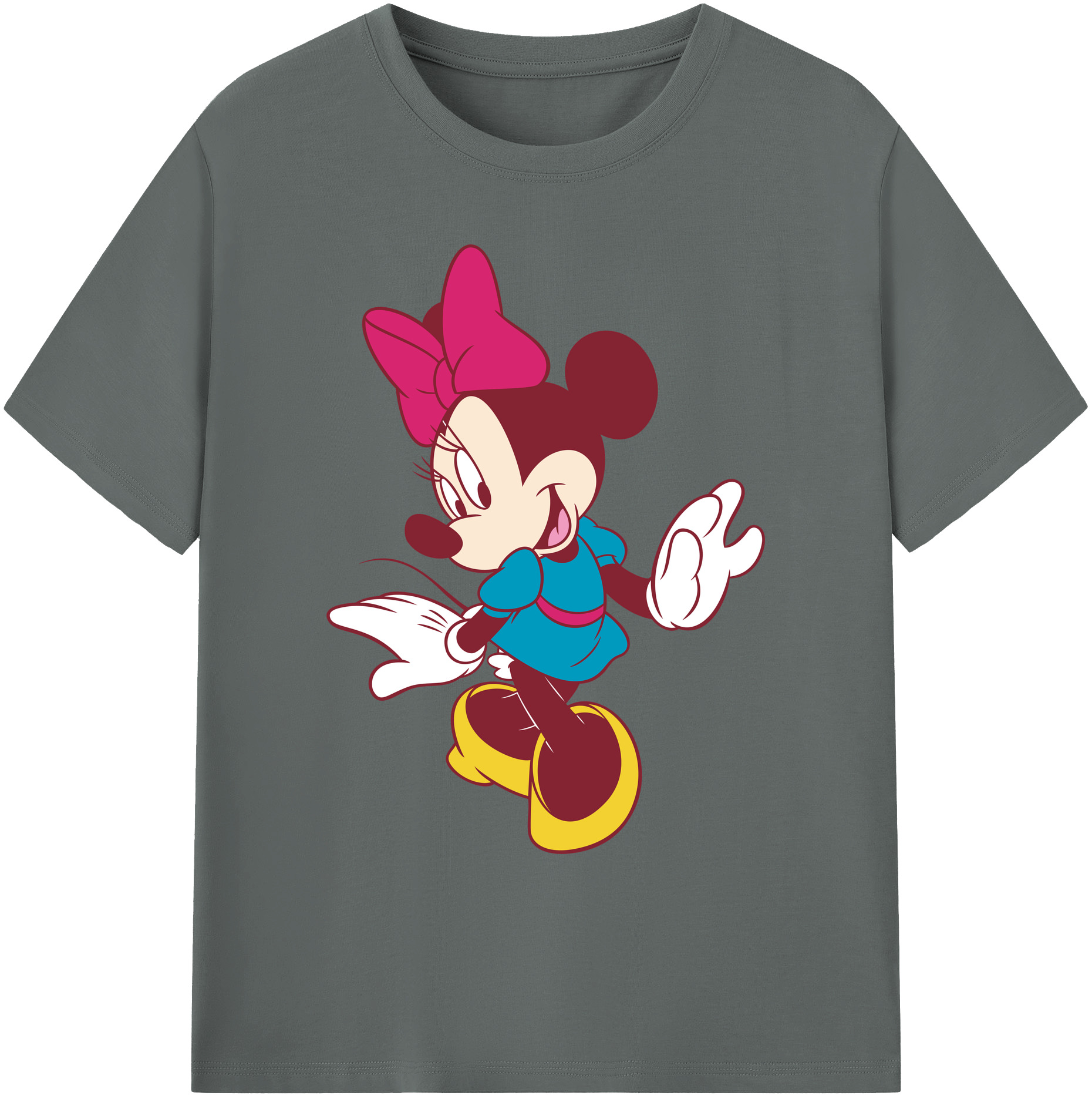 ミッキーマウス Mickey Mouse 綿100％ メンズ半袖Tシャツ｜肌触りやわらか＆通気性